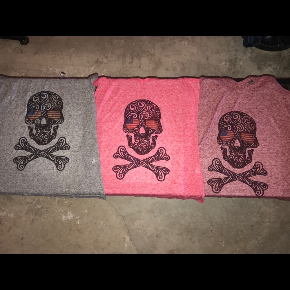Skull and Crossbones patriotic Tank